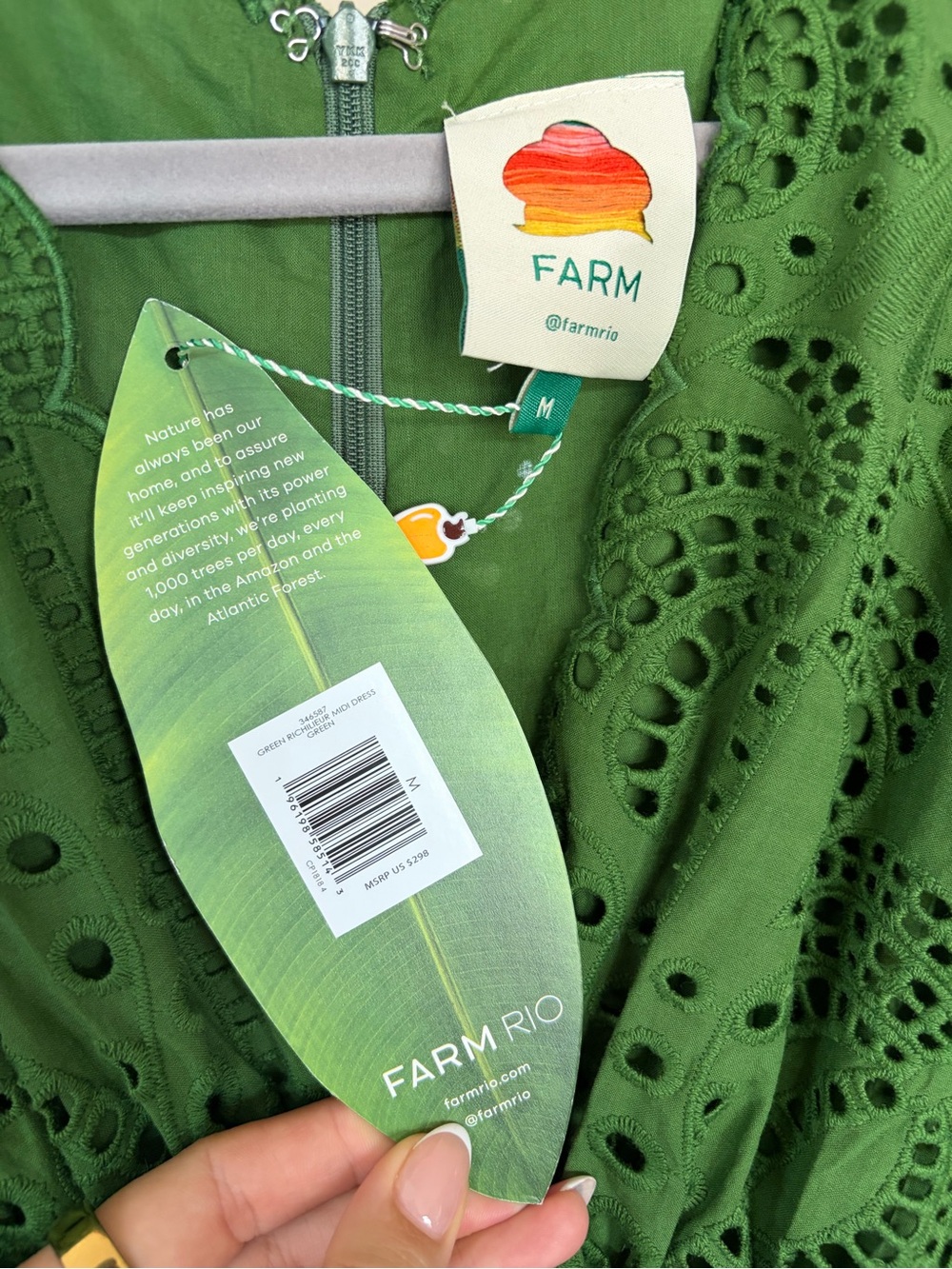 NWT Farm Rio Richelieu Midi Dress - Picture 9 of 9